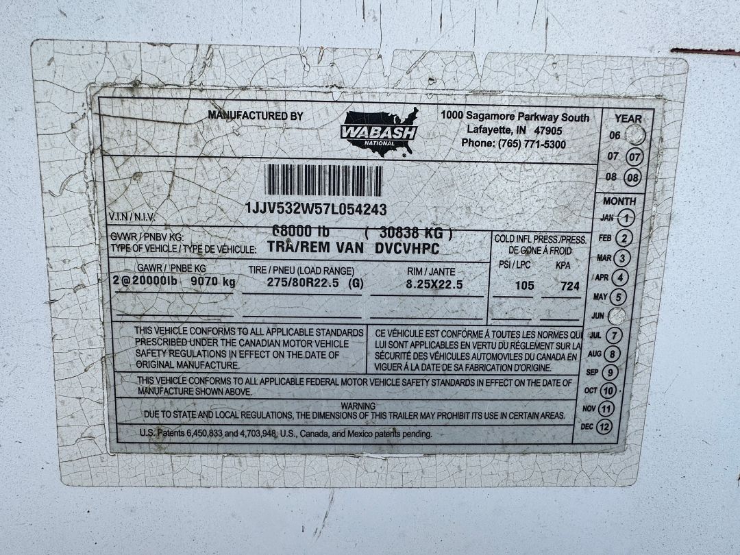 2007 WABASH NATIONAL 53 FT - Image 9